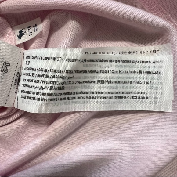 Abercrombie Kids Teens Soft Pink Round Neck Casual Tank Top Tee Shirt 17/18 - Picture 6 of 8